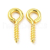 Brass Screw Eye Peg Bails KK-H452-38G-1