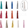 Imitation Leather Tassel Big Pendants Decorations AJEW-NB0001-04-4