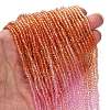 Transparent Painted Glass Beads Strands X1-DGLA-A034-T2mm-A20-2