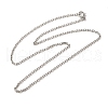 Tarnish Resistant 304 Stainless Steel Necklaces NJEW-F027-40-2mm-2