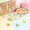 Kissitty 24Pcs 12 Style Handmade Bumpy Lampwork Beads Strands LAMP-KS0001-03-7
