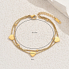 Elegant Stainless Steel Box Chain Double-layer Bracelets LH8977-2