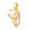 Rack Plating Brass Pendants KK-K293-24P-G-1