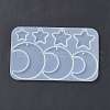 Astronomy Theme Moon Silicone Pendant Molds X-DIY-E065-07B-3