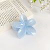 Candy Color Flower Plastic Claw Hair Clips PW-WG0066C-02-1