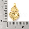 Rack Plating Brass Micro Pave Cubic Zirconia Pendants KK-A200-07G-03-2