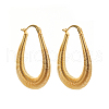 Simple line spring U-shaped Stainless Steel Hoop Earrings YE9304-3