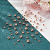 75Pcs 5 Styles Rack Plating Brass Spacer Beads KK-LP0001-07RG-3