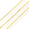 Rack Plating Brass Cable Chains CHC-M001-04G-01-1