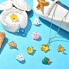 20Pcs 10 Styles Ocean Theme Resin Pendants RESI-CJ0003-52-6