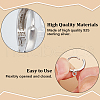 Anti-Tarnish Beebeecraft 1 Pair Rhodium Plated 925 Sterling Silver Hoop Earrings STER-BBC0006-31P-4