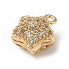 Brass Micro Pave Cubic Zirconia Pendant KK-F865-19G-2