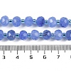 Natural Dyed White Jade Beads Strands G-H057-A22-02-5