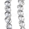 Baking Paint Transparent Glass Beads Strands DGLA-A08-T8mm-KD04-1