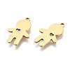 Ion Plating(IP) 201 Stainless Steel Pendants STAS-T044-268G-3