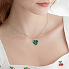 Handmade Millefiori Glass Pendants PALLOY-CJ00002-7