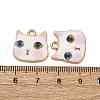 Alloy Enamel Pendants ENAM-V002-04G-06-3