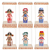 Assembled Transparent Acrylic and Wood Display Boxes AJEW-WH0324-30-5