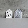 Easter Theme House with Butterfly & Flower Pattern DIY Silicone Table Lamp Molds SIMO-G008-01C-1
