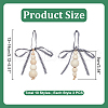 30Pcs 10 Styles Wooden Beaded Pendant Decorations HJEW-AB00736-2