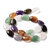 Natural Green Aventurine & Amethyst & Tiger Eye & Rose Quartz & Quartz Crystal & Carnelian Beads Strands X-G-L164-A-19-3