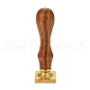Brass Retro Wax Sealing Stamp AJEW-F045-B01-3