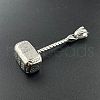 Stylish Stainless Steel Hammer Pendant Punk Necklaces for Lucky Men's Fashion Accessories QZ1821-3