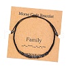 Synthetic Hematite Heishi Braided Bead Bracelet BV7614-1