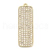Brass Micro Pave Cubic Zirconia Pendants KK-L229-032G-1