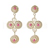 Vortex Spiral 304 Stainless Steel Dangle Stud Earrings EJEW-Q028-01B-G-2