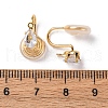 Brass Micro Pave Cubic Zirconia Ear Cuff Findings KK-F898-15F-G-3