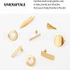 Unicraftale 24Pcs 6 Style 304 Stainless Steel Stud Earring Findings STAS-UN0022-80-5