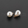 ABS Plastic Imitation Pearl Charms KK-N242-025-4