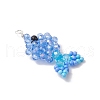 Faceted Glass Pendants PALLOY-MZ00661-04-3