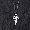 201 Stainless Steel Pendant Necklaces for Man NJEW-Q336-02A-P-2