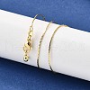 0.8MM Brass Cardano Chain Adjustable Slider Necklaces NJEW-M108-28G-5
