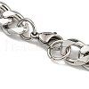 201 Stainless Steel Curb Chain Necklaces for Men NJEW-Q336-07B-P-6