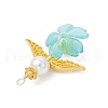 Handmade Glass Seed Beaded Angel Pendants PALLOY-MZ00764-04-4
