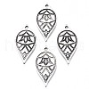 Tibetan Style Alloy Pendants PALLOY-Q441-060-RS-1