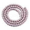 Opaque Solid Color Glass Beads Strands GLAA-T032-P4mm-07-3