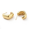 Brass Thick C-Shaped Stud Earrings EJEW-G297-30G-2