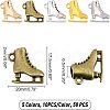 SUPERFINDINGS 50Pcs 5 Colors Skating Shoes Alloy Pendants FIND-FH0003-19-4