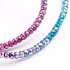Electroplated Non-magnetic Synthetic Hematite Beads Strands G-L562-11B-2