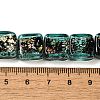 Handmade Dichroic Foil Glass Beads Strands DICH-U001-07D-4