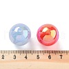 UV Plating Luminous Acrylic Beads OACR-S140-01-3
