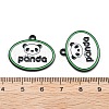 Panda Theme Alloy Enamel Pendants ENAM-F150-06-3