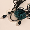 Rose Flower Lace Anklets for Women FS-WGE6489-01-4