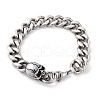 201 Stainless Steel Curb Chain Bracelets BJEW-B078-157P-2