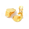Brass Rack Plating Clip-on Earrings Findings KK-L184-24G-1