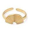 304 Stainless Steel Open Cuff Rings RJEW-K245-81G-1